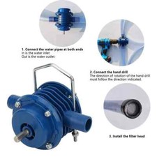 Mini pompe eau jardin à perceuse centrifuge portative auto-amorçante 