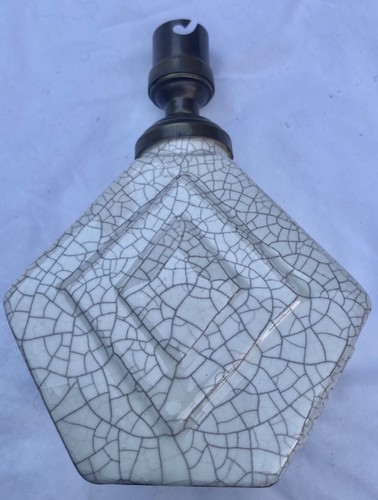 Lampe céramique craquelé art - lampe,