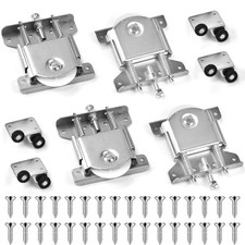 4 Paires de Roulette Porte Coulissante pour Placard et Garde-robe - Roues de ...