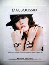 PUBLICITE-ADVERTISING :  MAUBOUSSIN Chance Day Watch  2016 Montres