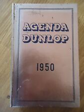 * AGENDA DUNLOP 1950 * PUB CLIPPING PUBLICITAIRE PNEUS PNEUX AUTOMOBILE GARAGE 