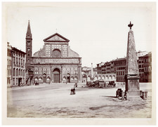 Giorgio Sommer, Italia, Firenze, Chiesa di Santa Maria Novella  Tirage albumin
