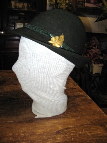 Chapeau feutrine vert - feutrine, foncé