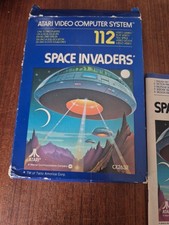 Jeu Atari 2600 "Space Invaders" complet en boîte version PAL (N°8351S)