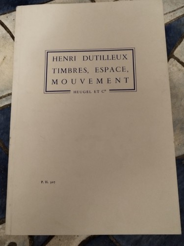 Dutilleux henri timbres - henri,