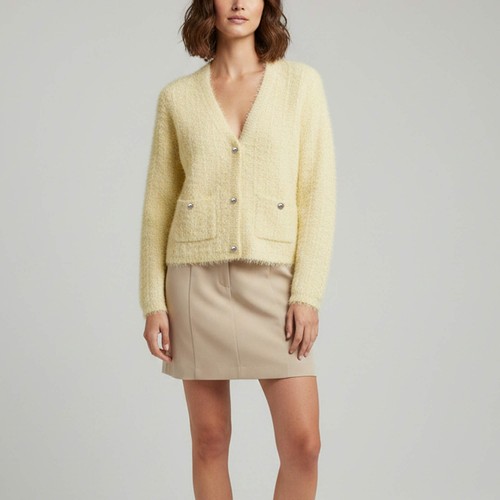 Cardigan missionnaire court