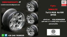 Jantes Minilite 7j 13 4x100 ET05 VW GOLF MK1 MK2 POLO CADDY SCIROCCO PASSAT LUPO