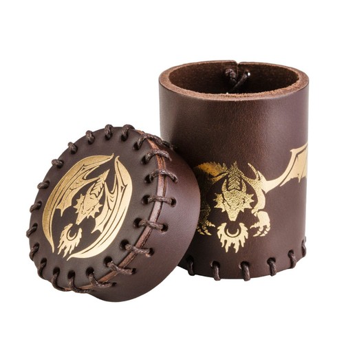 Gobelet dés cuir - gobelet,