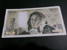 FRANCE  BILLET DE 500 FRANCS PASCAL DU 6/1/1983.