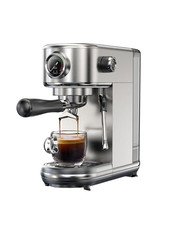 Machine Cafe Expresso 20 Bar Semi Automatique Cappuccino Vapeur Inox Froid Chaud