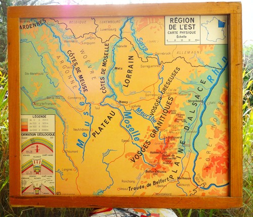 Ancienne carte géographie mdi - carte,