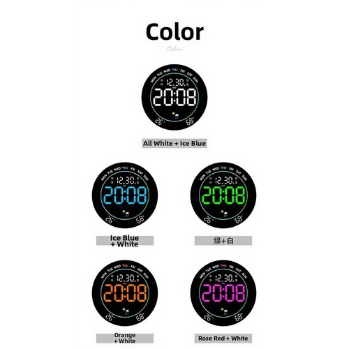 Horloge murale led - murale,