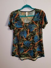 Lularoe New/ WO Tag Size Sm Classic T Womens Shirt Top multi Color animal print
