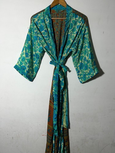 Indian sari silk kimono - sari,