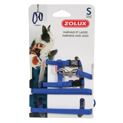 Harnais laisse bleu taille - bleu,