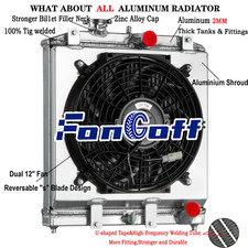 4 Rows Radiateur Shroud Fan