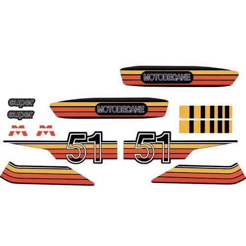 Kit stickers motobecane - kit,