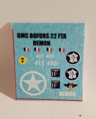 Décalcomanies maquettes gmc - maquettes,