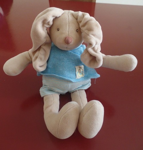 Doudou peluche lapin pull - lapin,