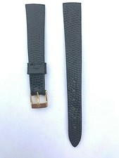  BRACELET MONTRE CUIR VERITABLE 13 MM NOIR