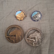 Lot 4 Insignes Maginot Officier Ttoupe France 40 Rare Et D Epoque