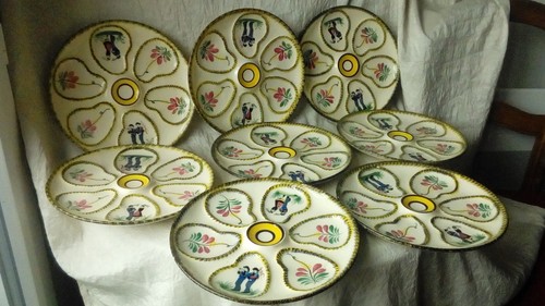 Assiettes huitres en - a,