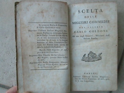 Goldoni scelta delle - goldoni, :