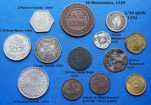 Lot monnaies maroc ottoman - lot,, maroc,