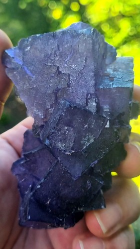 Floating fluorite cave rock - floating,
