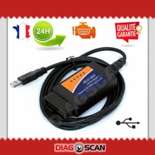 Interface diagnostic multimarque ELM327 USB V1.5 puce 25K80 chip ELM 327 OBDII