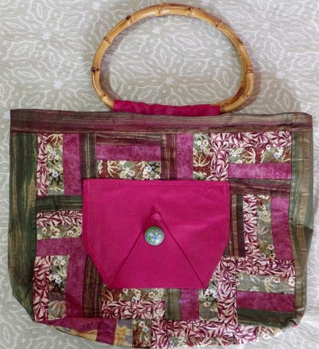 Sac main coloré rose et - à,