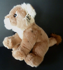 L4. DOUDOU PELUCHE ANNA CLUB PLUSH WWF LION lionceau tigre chat 21cm assis TTBE