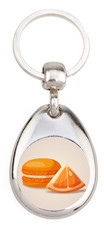 Macaron Orange - Porte clé en