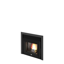 Insert Cheminée À Pellet EVA CALOR Leonardo Neuf Noir Tex 11 Kw