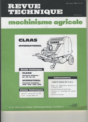 Revue technique machinisme - (3a)revue,