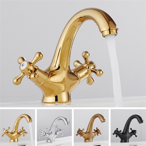 Robinet mitigeur lavabo rétro