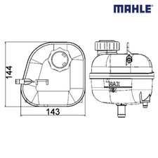Expansion Tank, coolant MAHLE
