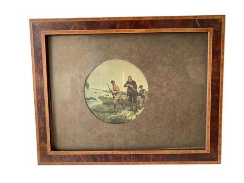 Cadre bois affiche chasse - cadre,