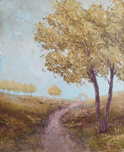 Tableau huile sur toile - ,