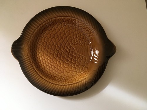 Assiette poisson sarreguemines - assiette,