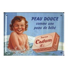 Plaque métal publicitaire