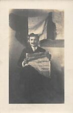 CPA JUSTICE CARTE PHOTO DE LUCIEN LACOUR DANS SA CELLULE (giffle aristide briand