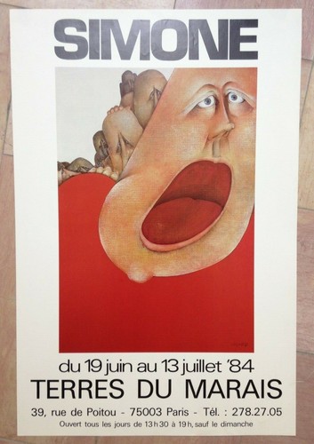 Simone 1984 affiche originale - simone,