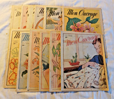 Lot de 12 numéros "MON OUVRAGE" Année 1954