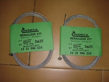 lot 2 cables dérailleur VTT