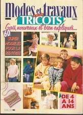 LIVRE CATALOGUE TRICOT ENFANTS   « MODES ET TRAVAUX »
