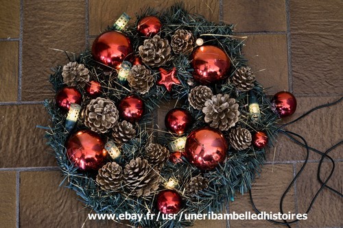 Ancienne couronne noël - ancienne, de