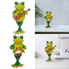 Figurine de grenouille, jolie sculpture décorative pour bibliothèque,