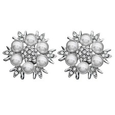  1 paire fille strass perle