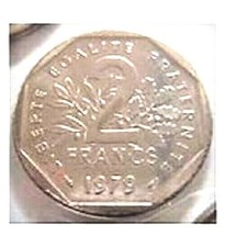 2 PIECES   DE 2 FRANCS DE 1979